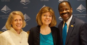 Judy Areen, Donna Nagy, and Blake Morant