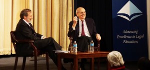U.S. Supreme Court Justice Stephen Breyer discusses the global nature of law with Alan Morrison, The George Washington University Law School.