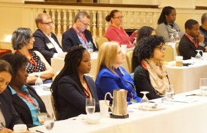 participants seated at tables at the 2015 AALS Workshop for New Law School Teachers