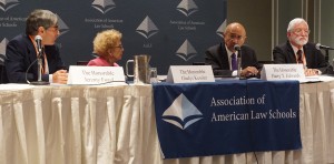 Federal judges Jeremy Fogel, Gladys Kessler, Harry Edwards, and Jed Rakoff discuss the use of scientific testimony and information in the courtroom during the AALS/National Academy of Sciences joint program.