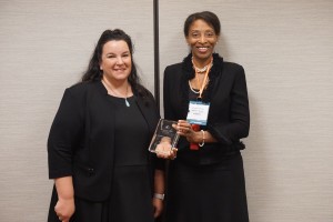 Jill Fraley, Washington and Lee University School of Law, accepts the 2016 AALS Scholarly Papers Competition Award.
