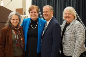 AALS Presidents, 2016-2019: Vicki Jackson, Harvard Law (2019); Wendy Perdue, Dean, Richmond Law (2018); Paul Marcus, William & Mary Law (2017); and Kellye Testy, LSAC (2016)