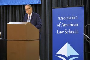 2017 AALS President Paul Marcus gives his report on 2017 during AALS 2018
